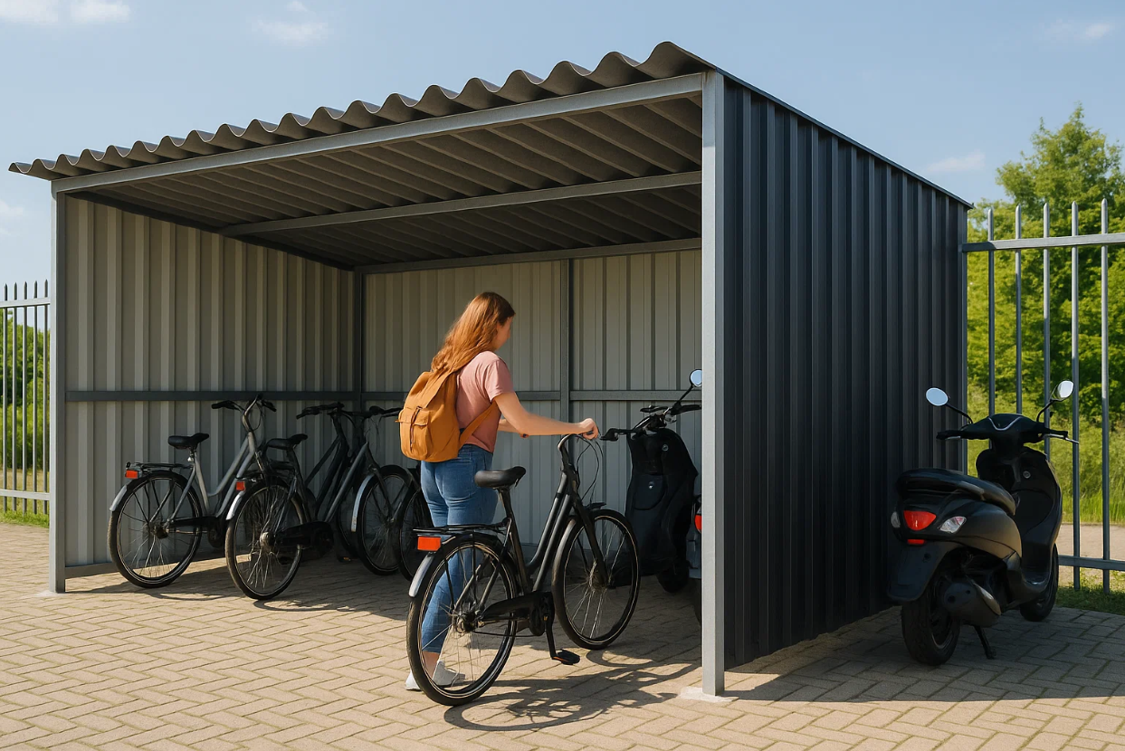 De ideale locatie voor je stalen fietsenhok
