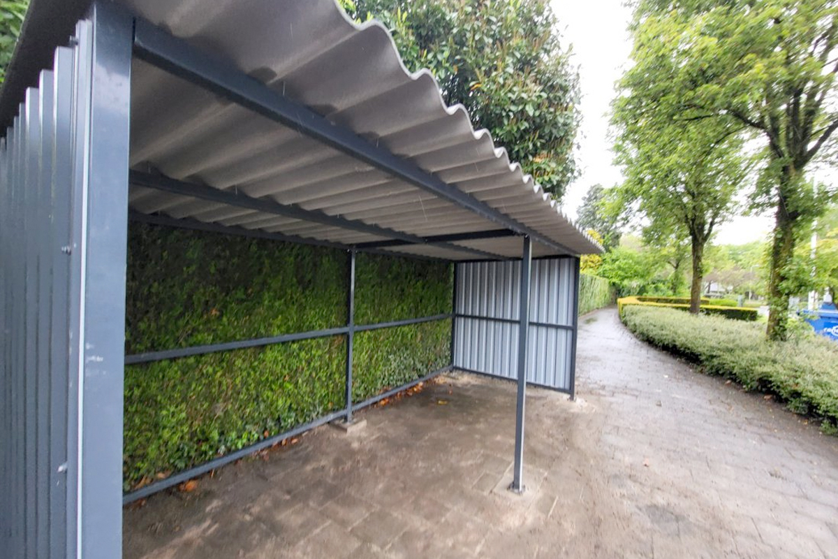 Prefab stalen fietsenhok