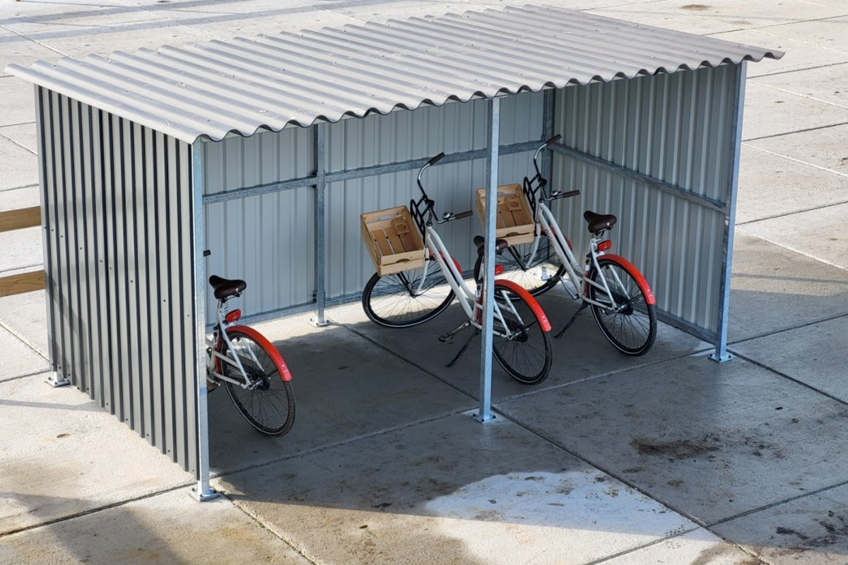 stalen fietsenhok extra functioneel