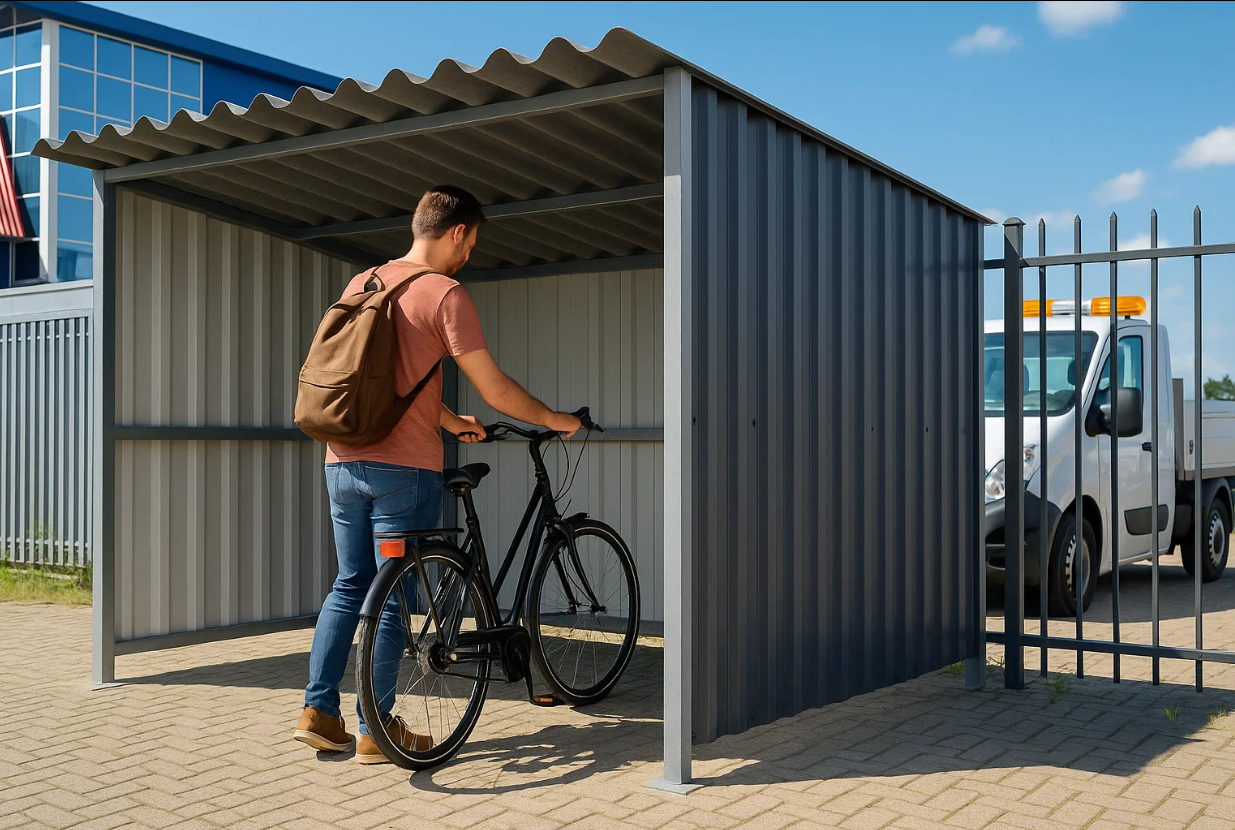 Waarom steeds meer bedrijven kiezen voor een stalen fietsenhok
